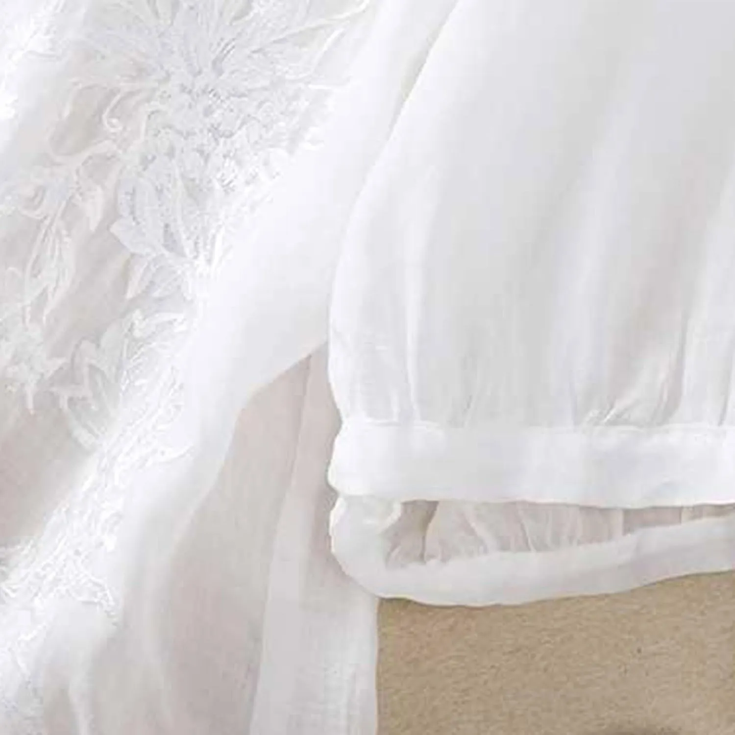 2025 Cotton Linen Shirts for Women Embroidery Jacquard V Neck Blouses Tunics Vintage Boho 3/4 Sleeve Tops Tees