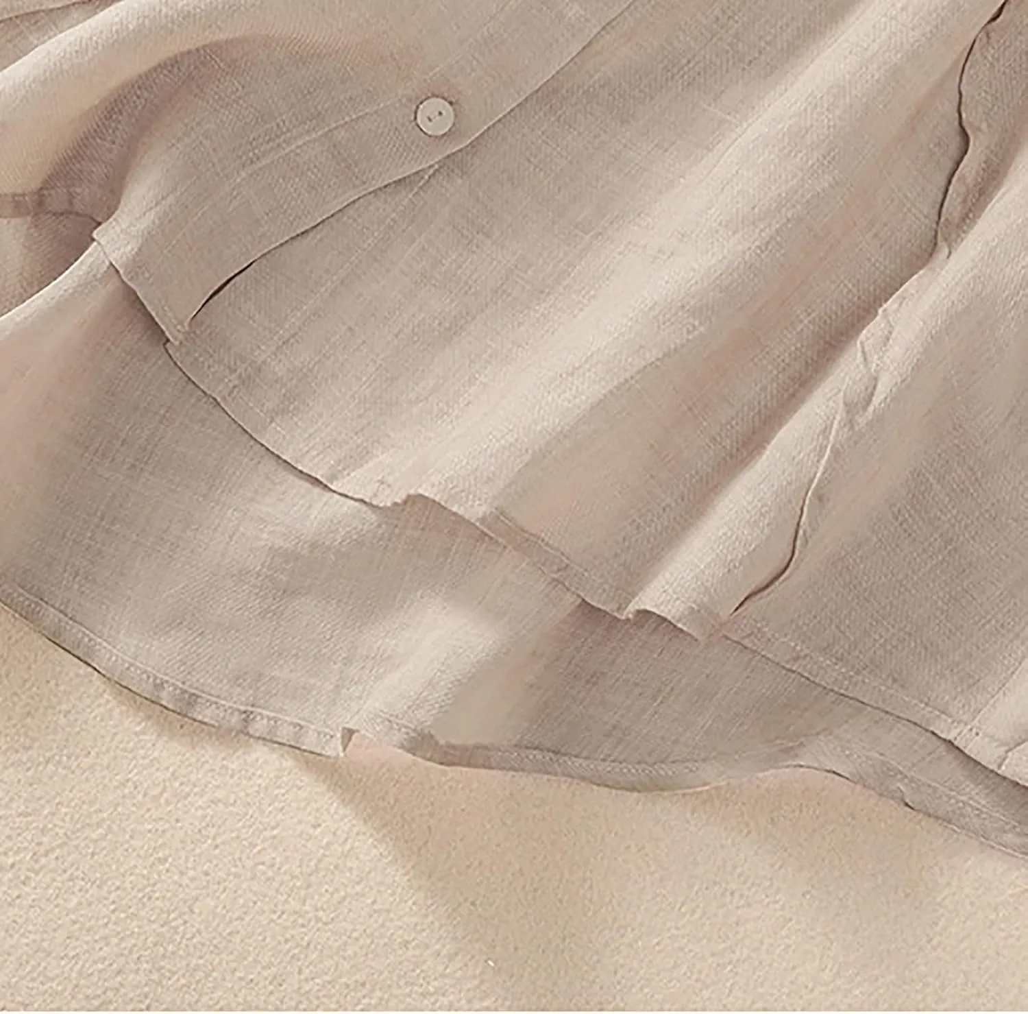 2025 Summer Boho Top Cotton Linen Button Long Sleeve Shirt Women Vintage Blouse Tees Loose Casual Peasant Tunics Tops