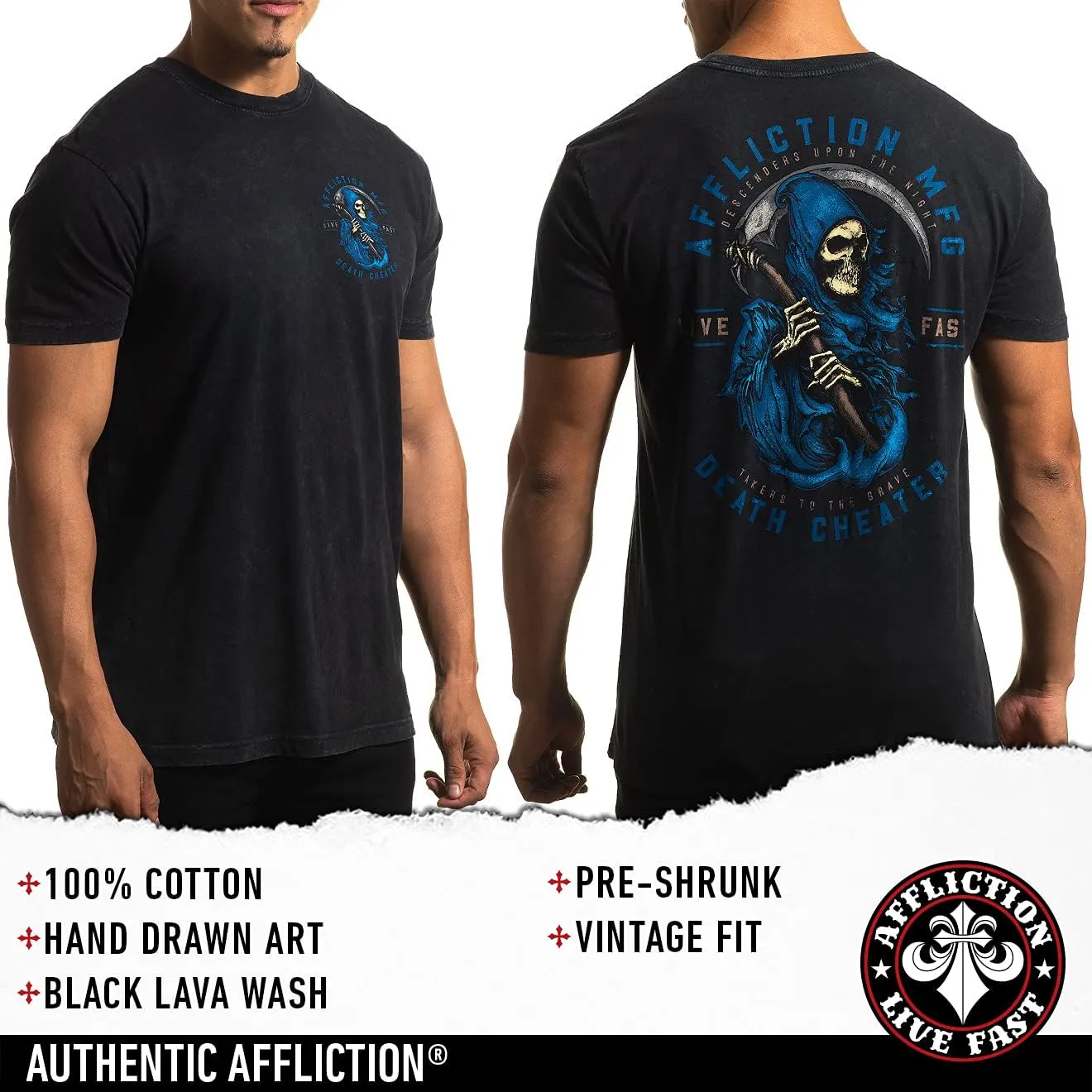 Affliction T Shirts for Men Affliction Clothing Core Classic Mens Shirts