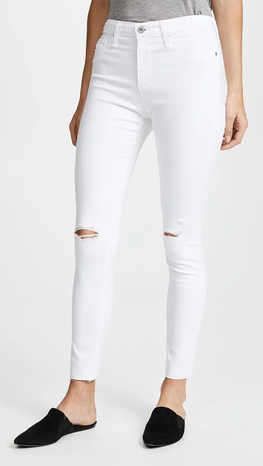 AG Jeans Women's Farrah Skinny Ankle Raw Hem