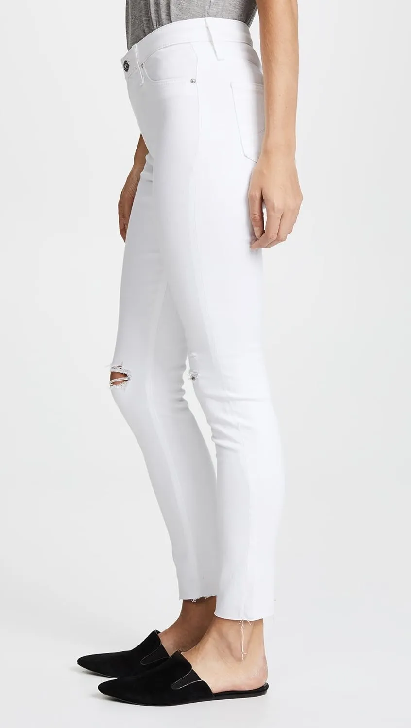AG Jeans Women's Farrah Skinny Ankle Raw Hem