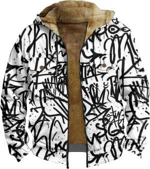 Aztec Hoodie Men Long Sleeve Tactical Coat: Plus Size Hoodie Coats Workout Pullover Trendy Cargo Sweatshirt Sweater
