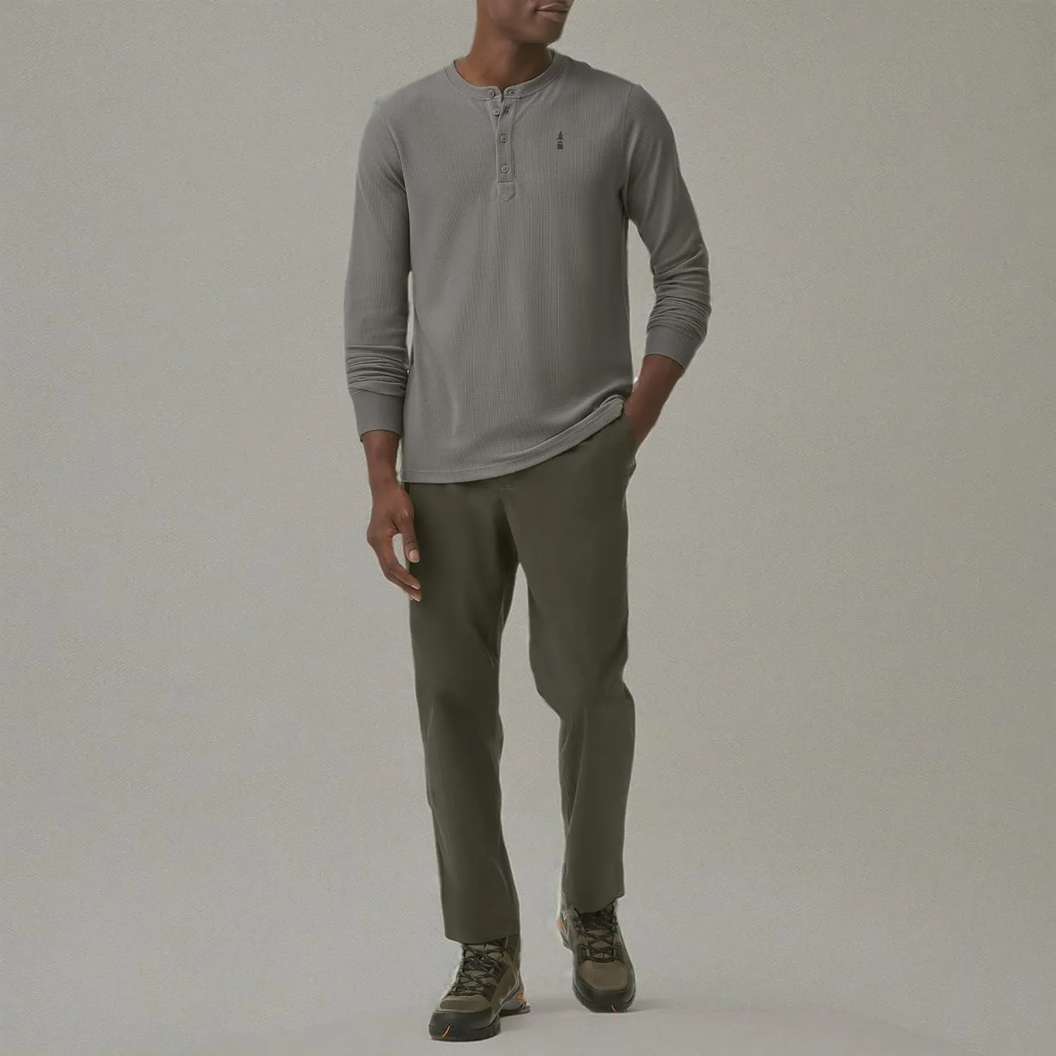 BASS OUTDOOR Men's Elastic Waist Woven Slacks