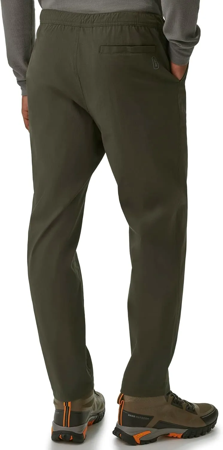 BASS OUTDOOR Men's Elastic Waist Woven Slacks