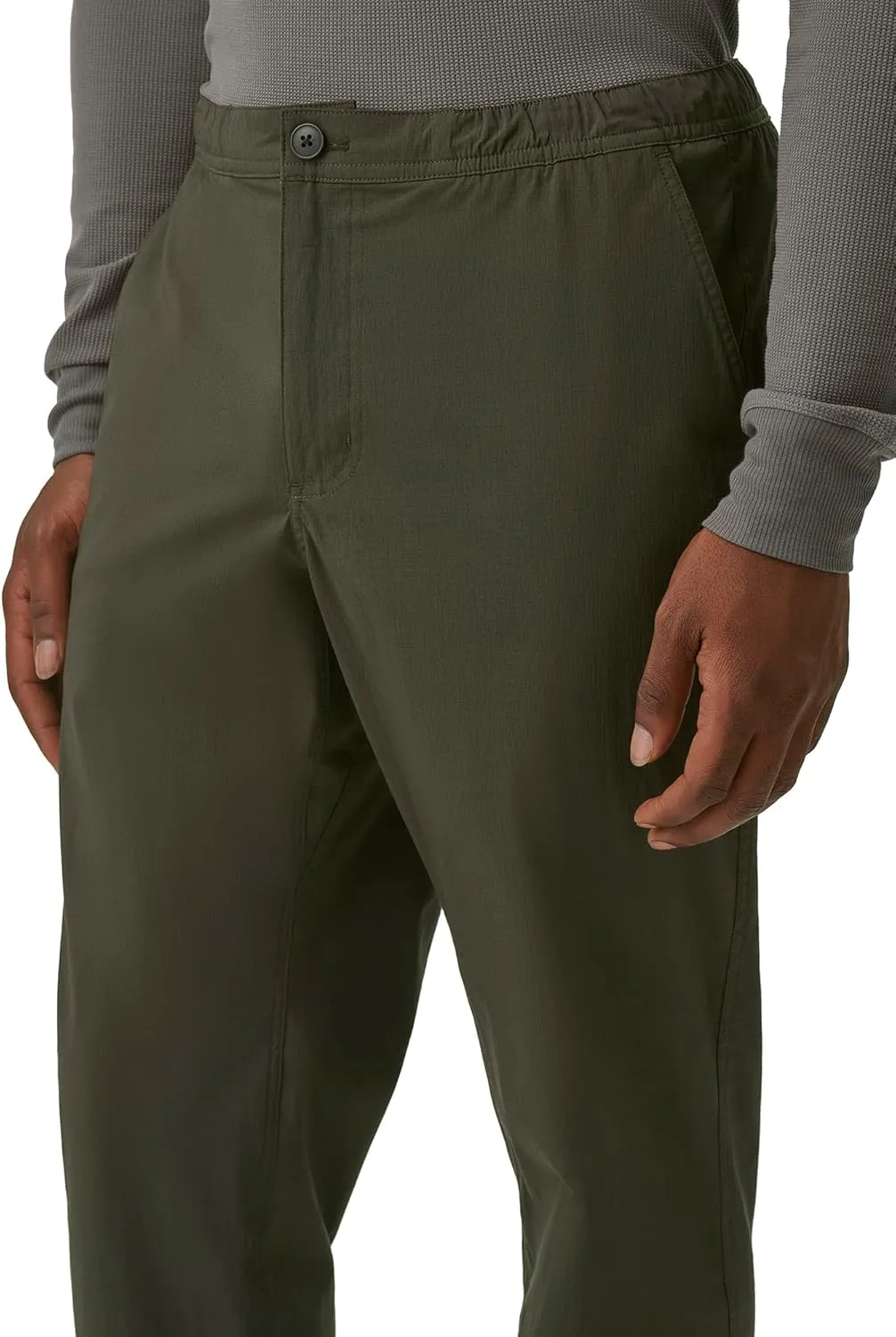 BASS OUTDOOR Men's Elastic Waist Woven Slacks