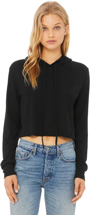 Bella Canvas Womens Fast Fashion Cropped Long-Sleeve Hoodie (8512)