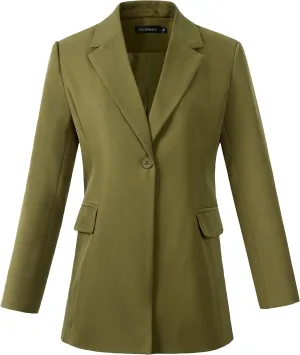 Beninos Womens Long Sleeve Blazers Business Casual Solid Lightweight Suit Jacket Office Blazer