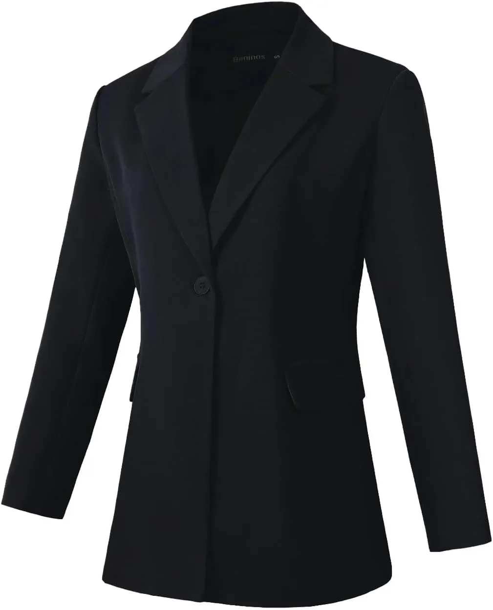 Beninos Womens Long Sleeve Blazers Business Casual Solid Lightweight Suit Jacket Office Blazer
