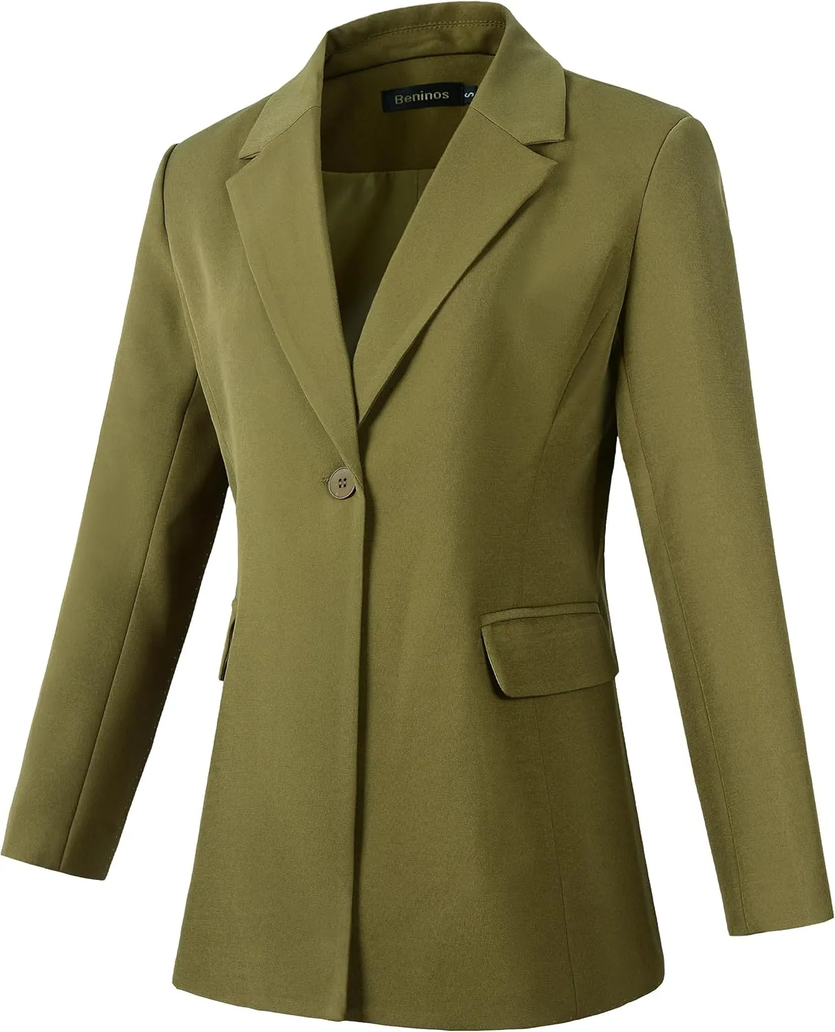 Beninos Womens Long Sleeve Blazers Business Casual Solid Lightweight Suit Jacket Office Blazer