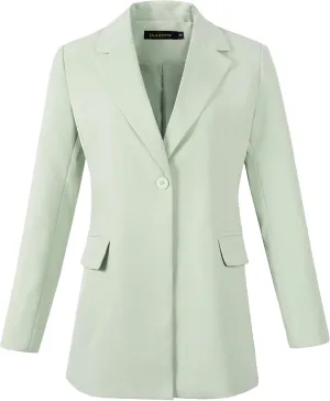 Beninos Womens Long Sleeve Blazers Business Casual Solid Lightweight Suit Jacket Office Blazer