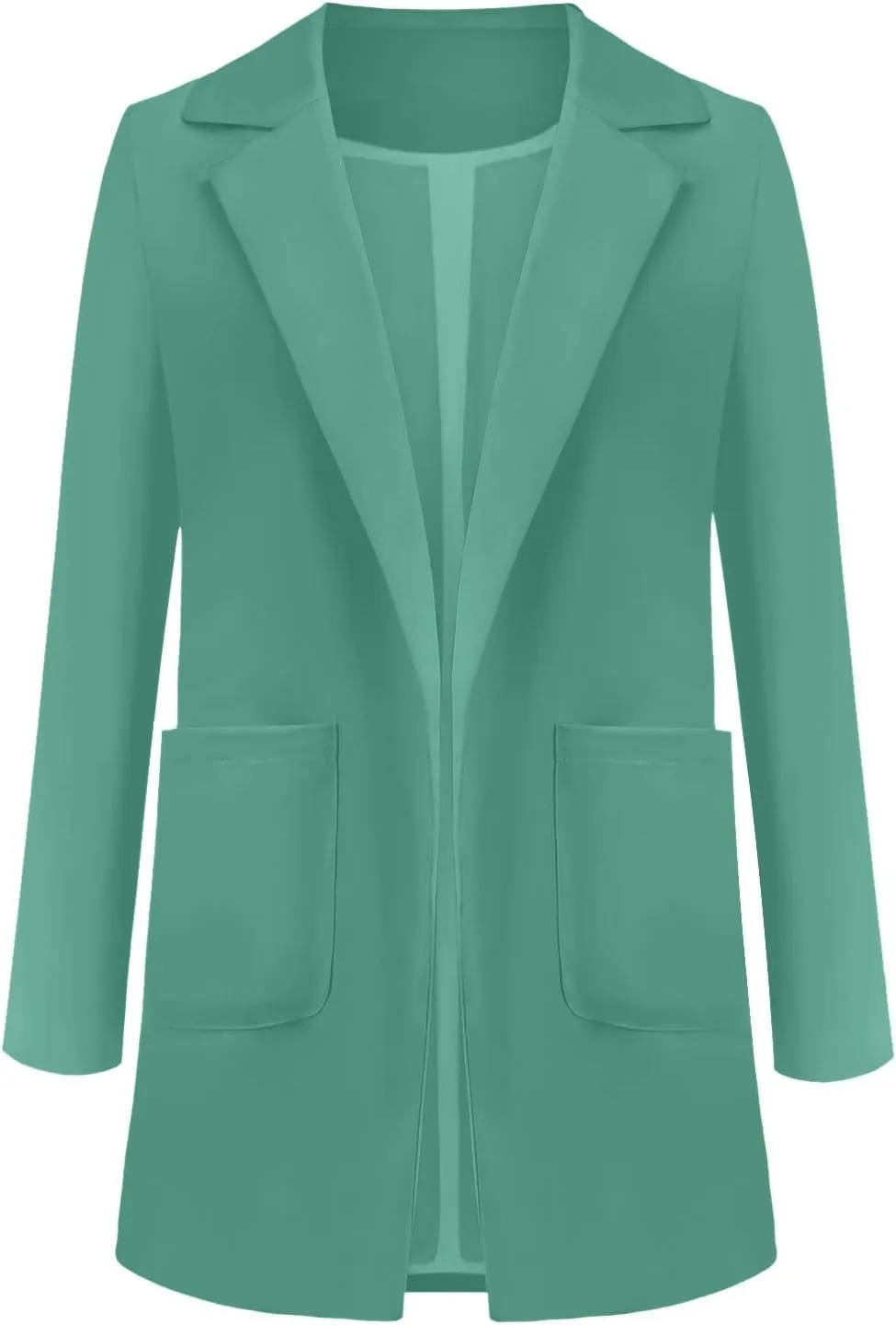 Blazers for Women Business Casual Long Light Casual Jackets Long Sleeve Lightweight Spring Summer Cardigan Work Suit