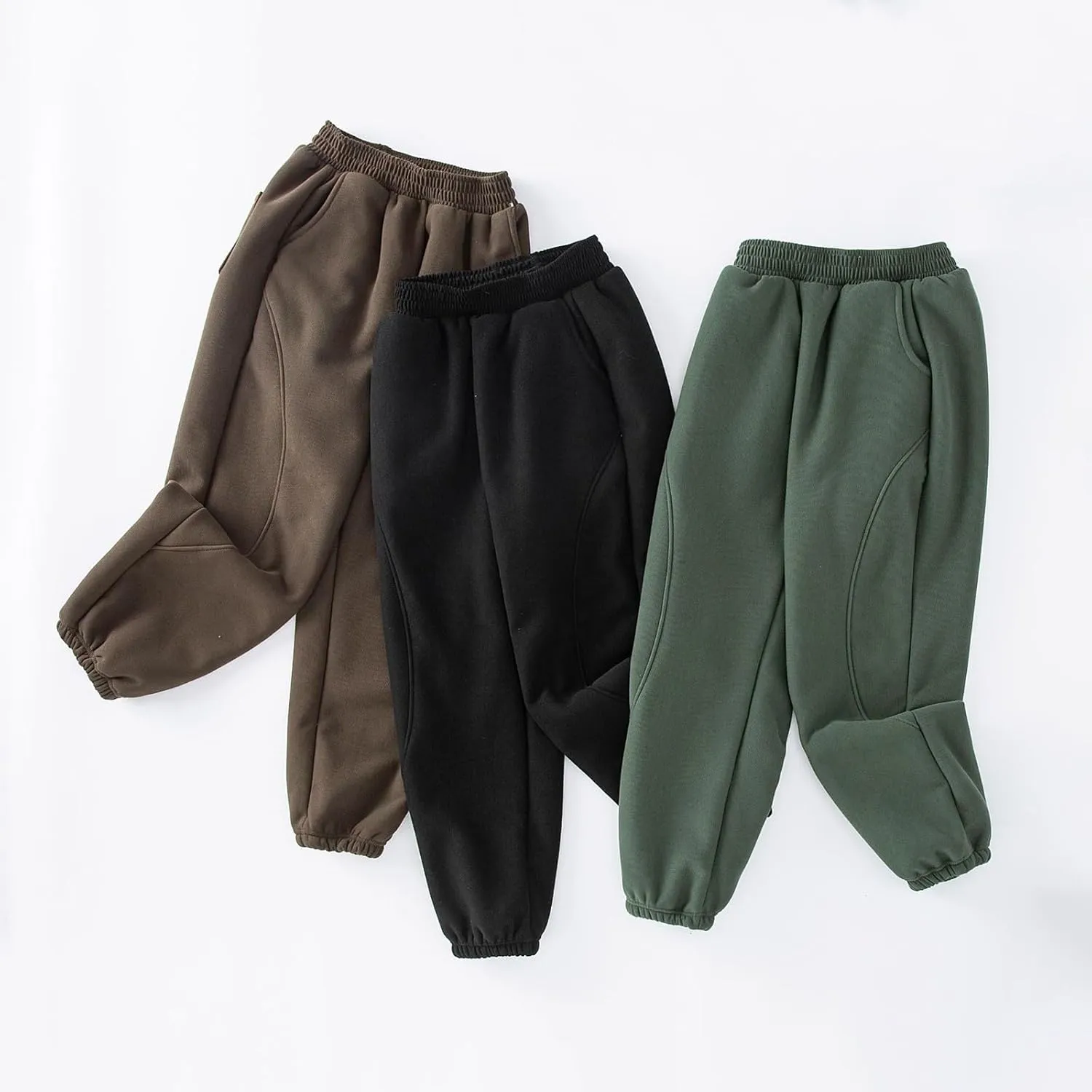 Boys Girls Sweatpants Toddler Jogger Pants Kids Athletic Pull-On Jogger Pants Unisex Casual Pants with Pockets