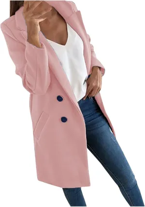 Business Casual Blazers & Tops - Women's Trench Coat Jackets