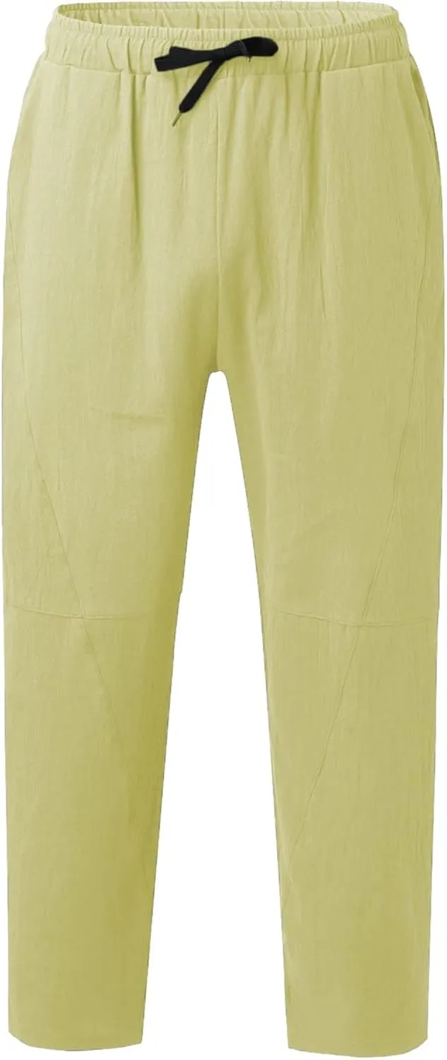 Cargo Pants for Men Relaxed Fit Pants Stretch Elastic Waist Hiking Pants Sport Pants Jogger Sweatpants Men's Pants