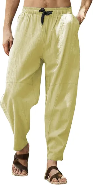 Cargo Pants for Men Relaxed Fit Pants Stretch Elastic Waist Hiking Pants Sport Pants Jogger Sweatpants Men's Pants