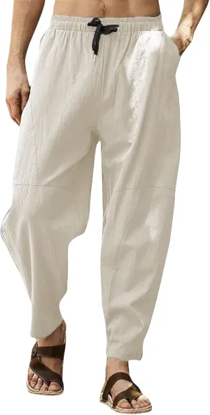 Cargo Pants for Men Relaxed Fit Pants Stretch Elastic Waist Hiking Pants Sport Pants Jogger Sweatpants Men's Pants
