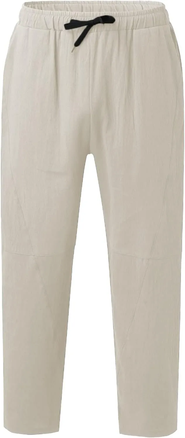 Cargo Pants for Men Relaxed Fit Pants Stretch Elastic Waist Hiking Pants Sport Pants Jogger Sweatpants Men's Pants