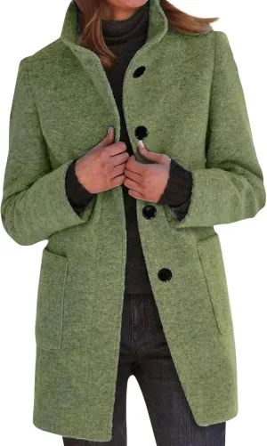 ChicCrate Trench Coat Women Long Winter Jackets Casual Classic Overcoat Trendy Peacoat Outerwear