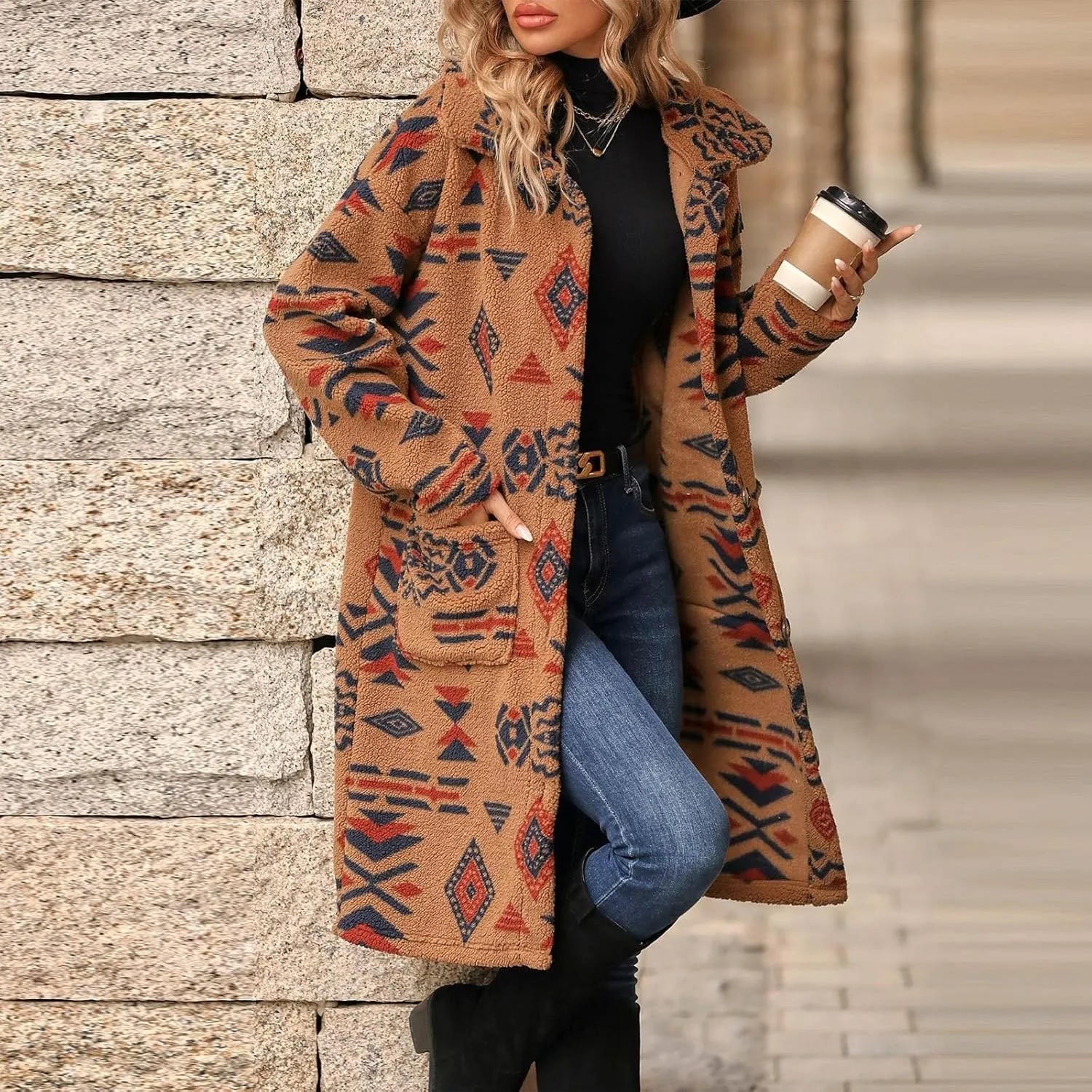 ChicCrate Trench Coat Women Long Winter Jackets Casual Classic Overcoat Trendy Peacoat Outerwear
