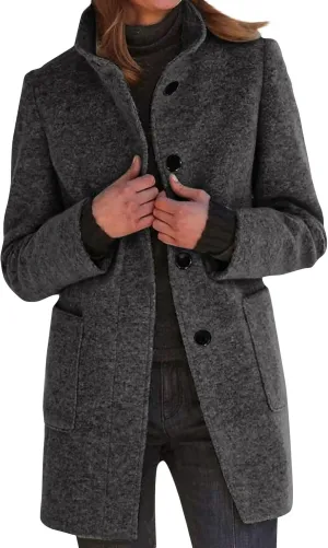 ChicCrate Trench Coat Women Long Winter Jackets Casual Classic Overcoat Trendy Peacoat Outerwear