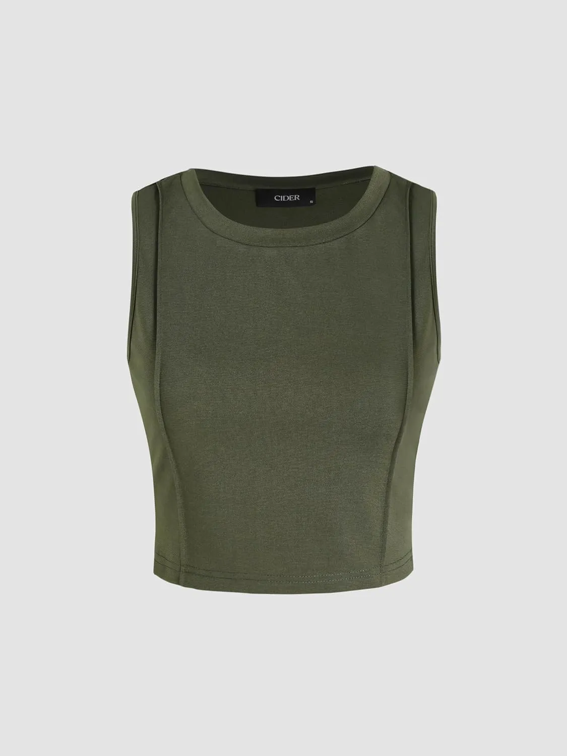 CIDER Stitch Tank Top & Elastic Waist Crop Pants