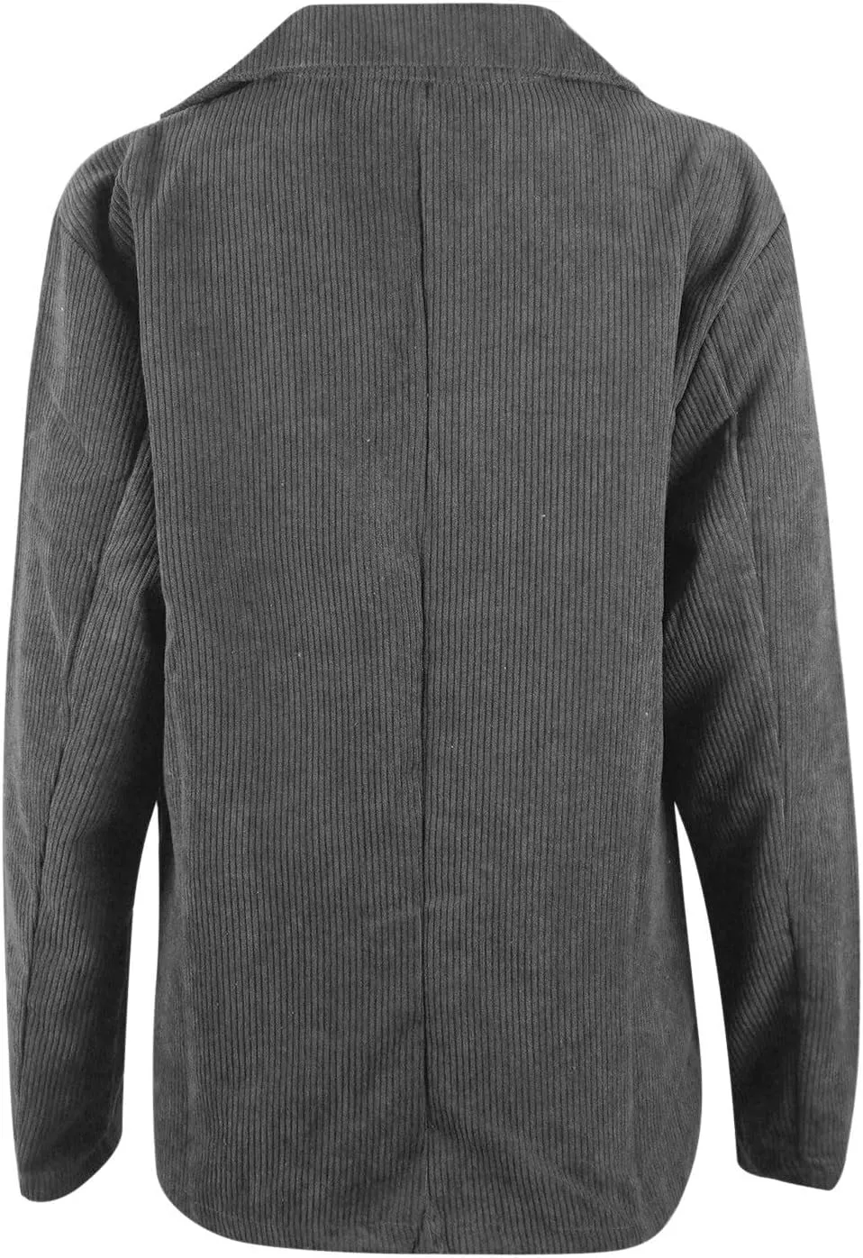 Collarless Blazer Jackets for Women Causal Womens Jackets Long Sleeve Wool Novelty Blazers Loose Oversized Jackets