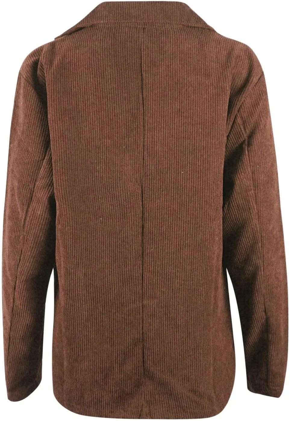 Collarless Blazer Jackets for Women Causal Womens Jackets Long Sleeve Wool Novelty Blazers Loose Oversized Jackets
