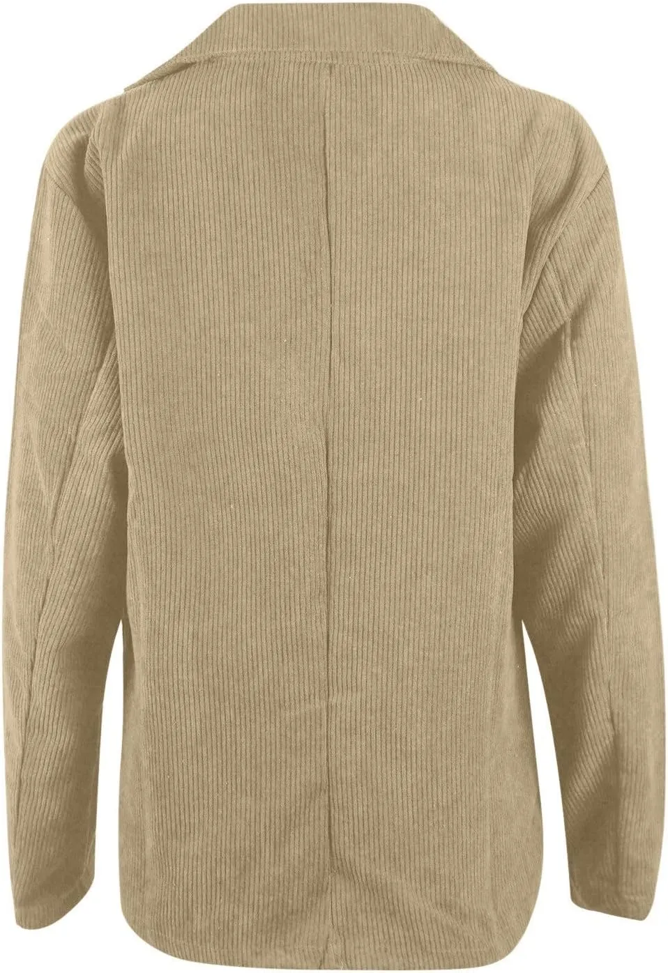 Collarless Blazer Jackets for Women Causal Womens Jackets Long Sleeve Wool Novelty Blazers Loose Oversized Jackets