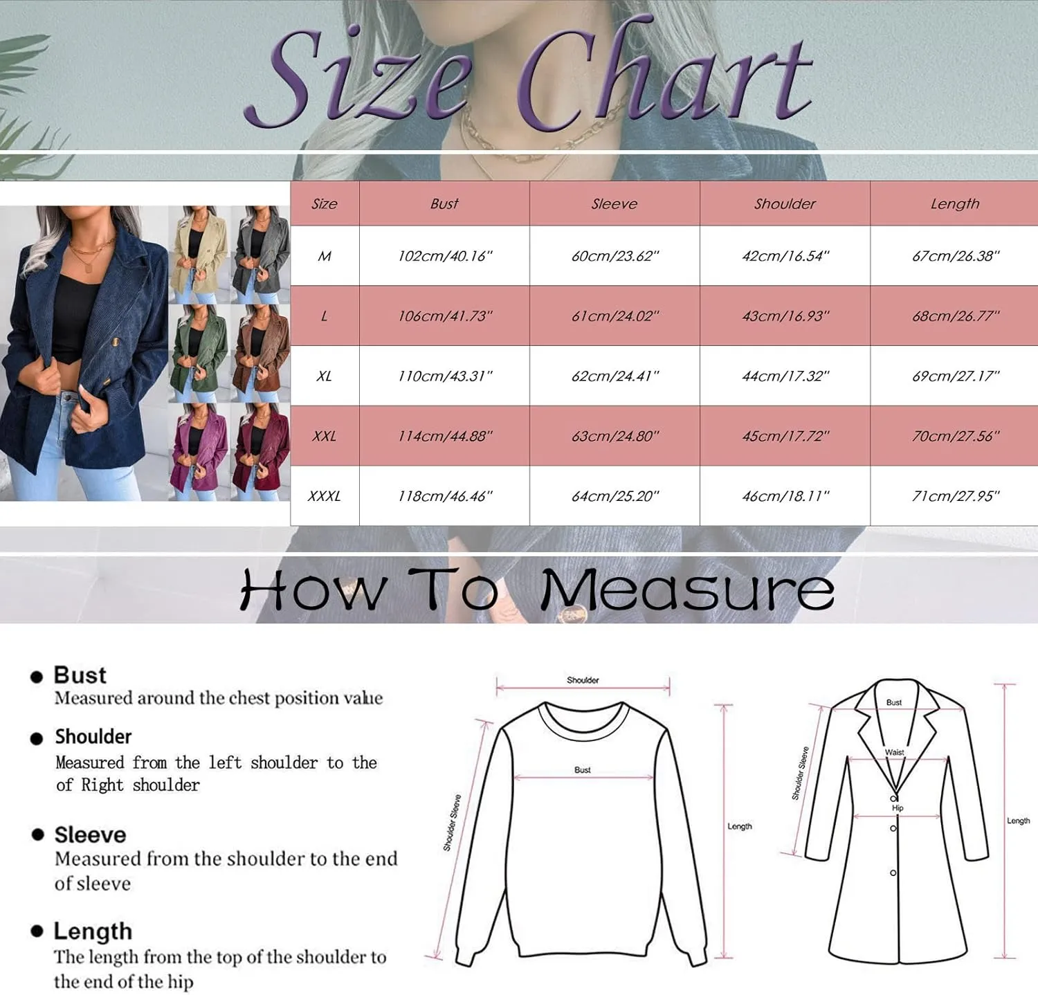 Collarless Blazer Jackets for Women Causal Womens Jackets Long Sleeve Wool Novelty Blazers Loose Oversized Jackets