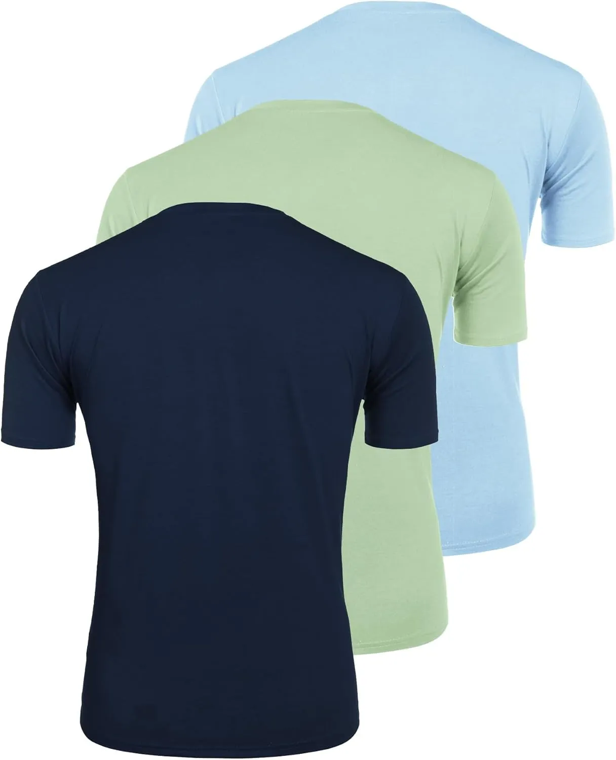 COOFANDY Men's 3 Pack Henley Shirts Short Sleeve Casual Basic Tees Classic Henley Summer Solid T Shirts with Pocket