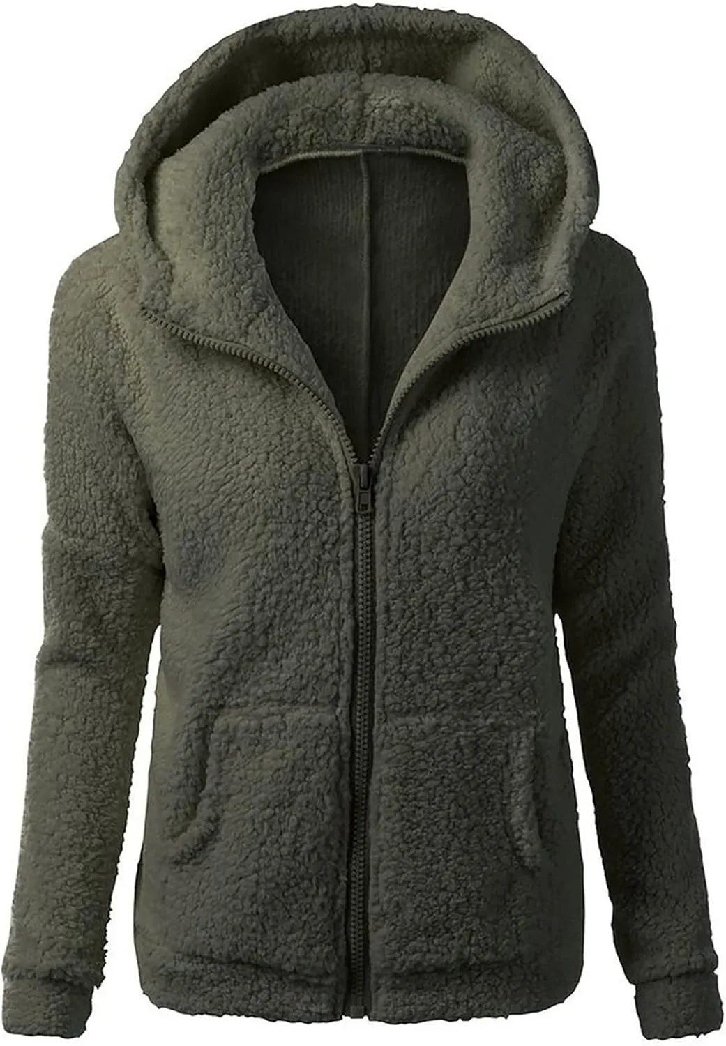 Fall Jackets for women 2024 Faux Fur Sherpa Jacket Fuzzy Hooded Jacket Winter Coats Shearling Outwear Shaggy Coat