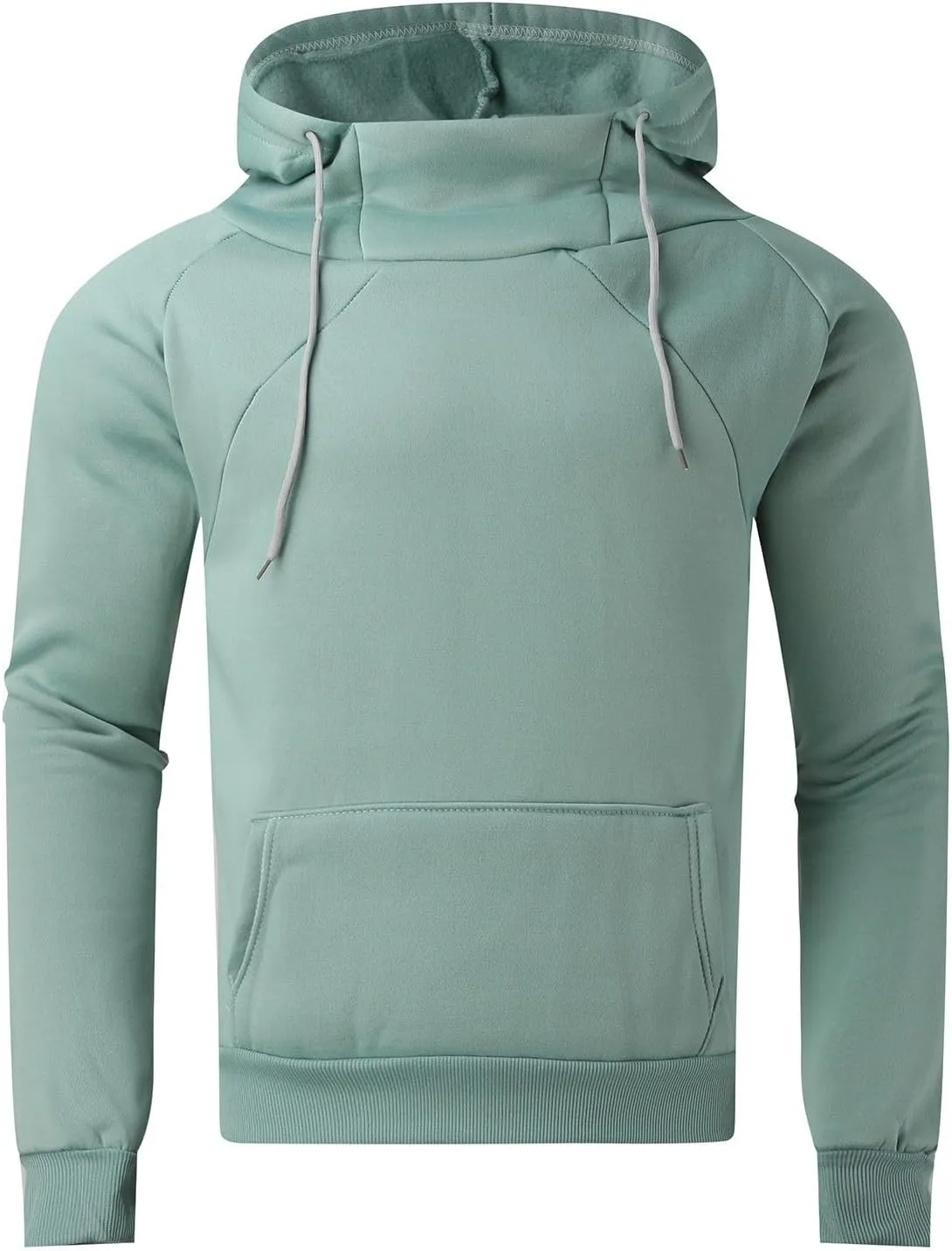 Hoodies for Men,Mens Hoodies High Neck Sweatshirt Oversized Hooded Big and Tall Pullover Tops Long Sleeve Shirts