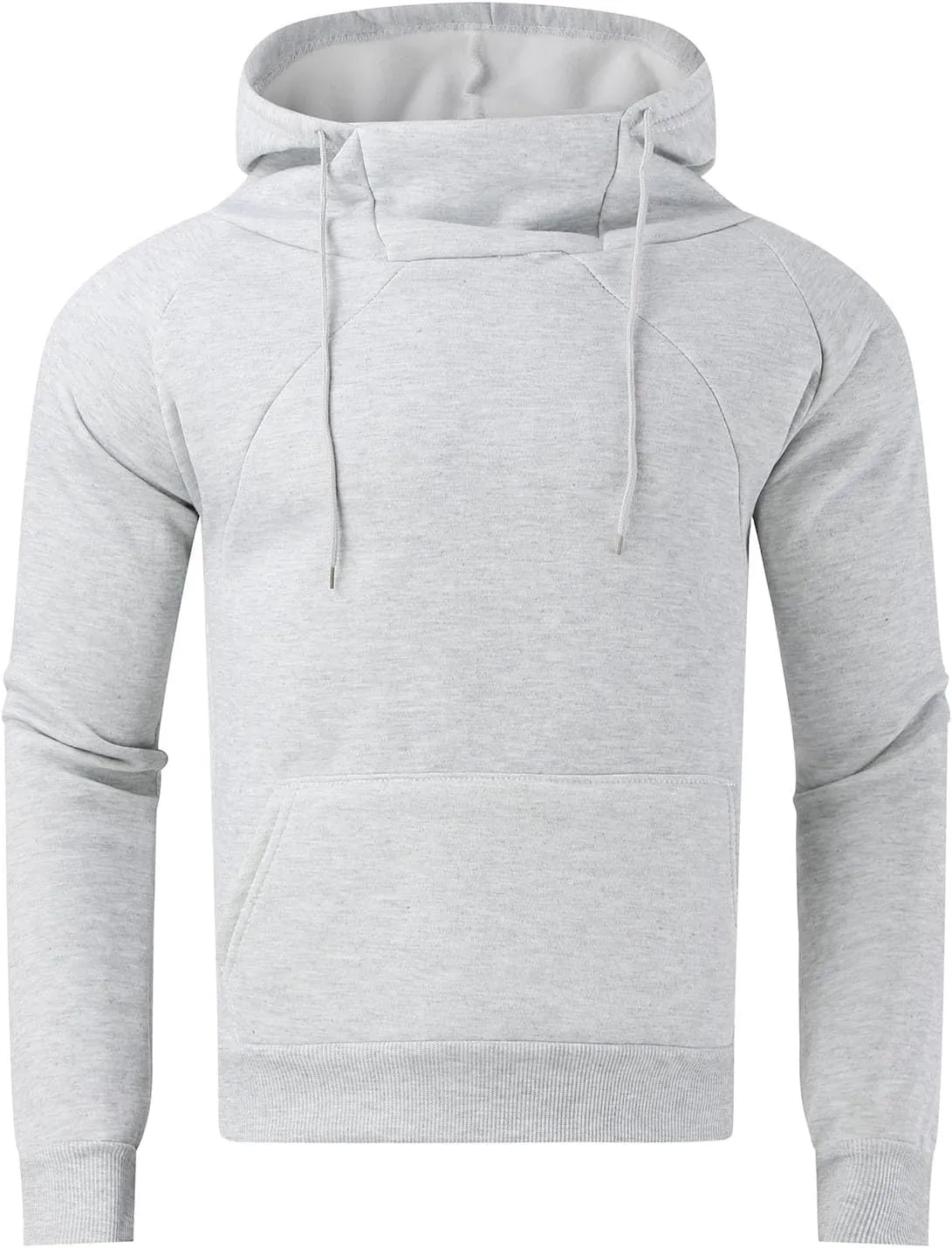 Hoodies for Men,Mens Hoodies High Neck Sweatshirt Oversized Hooded Big and Tall Pullover Tops Long Sleeve Shirts