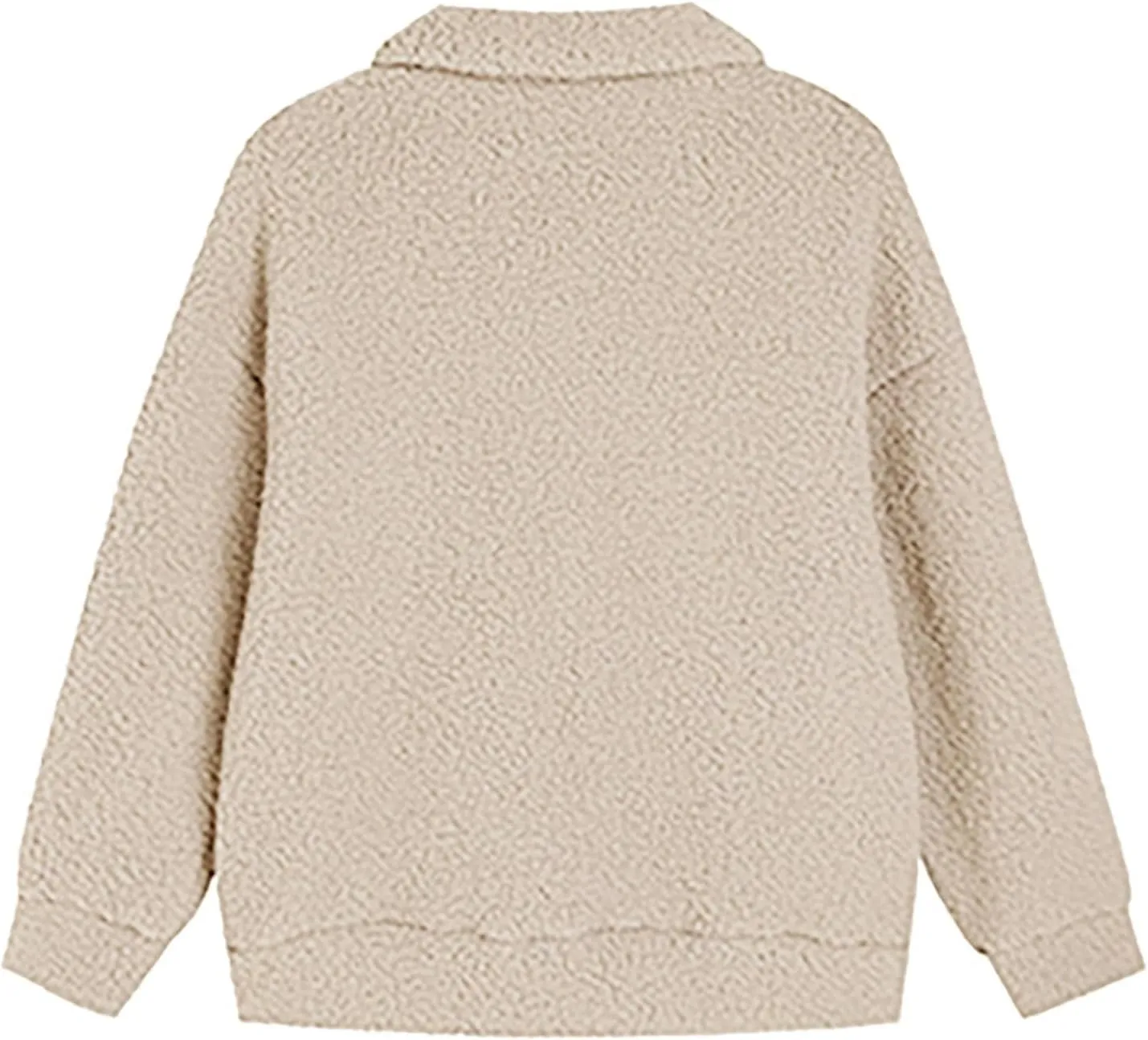 Jackets for Women Full Zip Fuzzy Fleece Sherpa Lined Cardignas Jacket Plus Size Open Front Winter Coats with Pockets