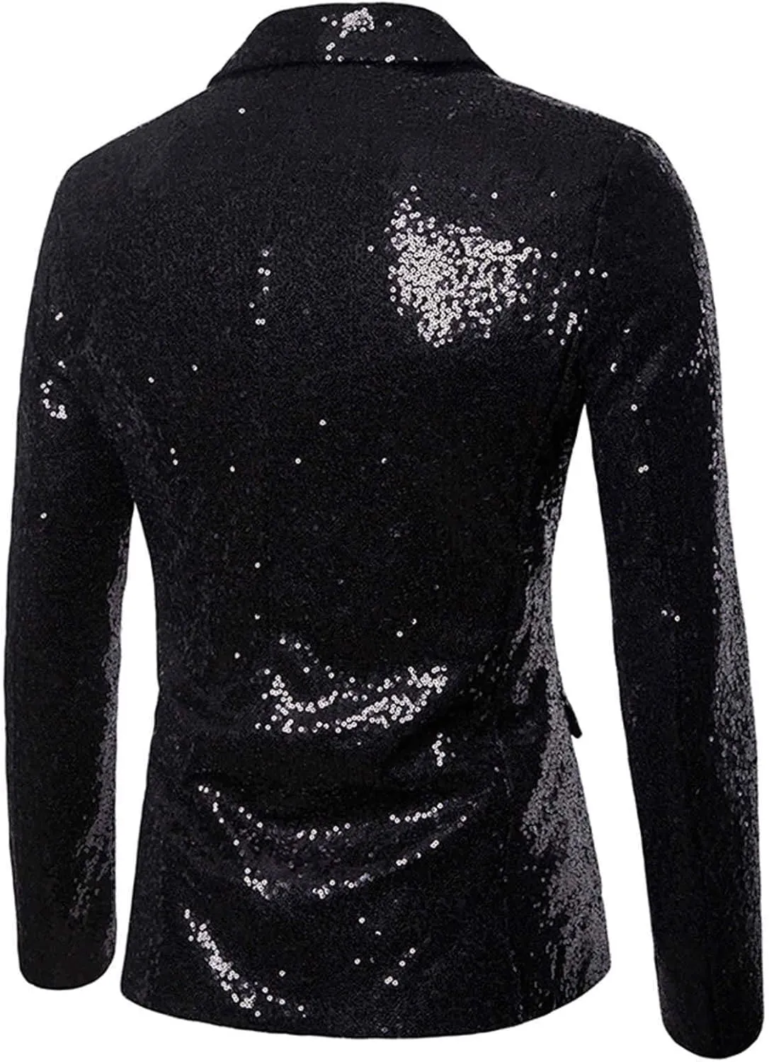 LCMTWX Blazers for Men Button Top Men's Casual Fit Suit One Jacket Charm Coat Sequin Party Men's Coats Jackets Mens Suit