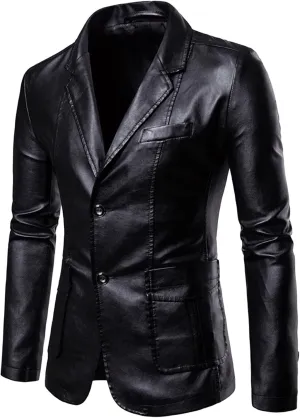 LCMTWX Mens Blazers Mens Casual Autumn and Winter Trend Suit Collar Single Two Buttons Slim Fit Round Hem Wedding Dress