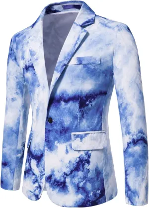 LCMTWX Mens Blazers Mens Casual Autumn and Winter Trend Suit Collar Single Two Buttons Slim Fit Round Hem Wedding Dress