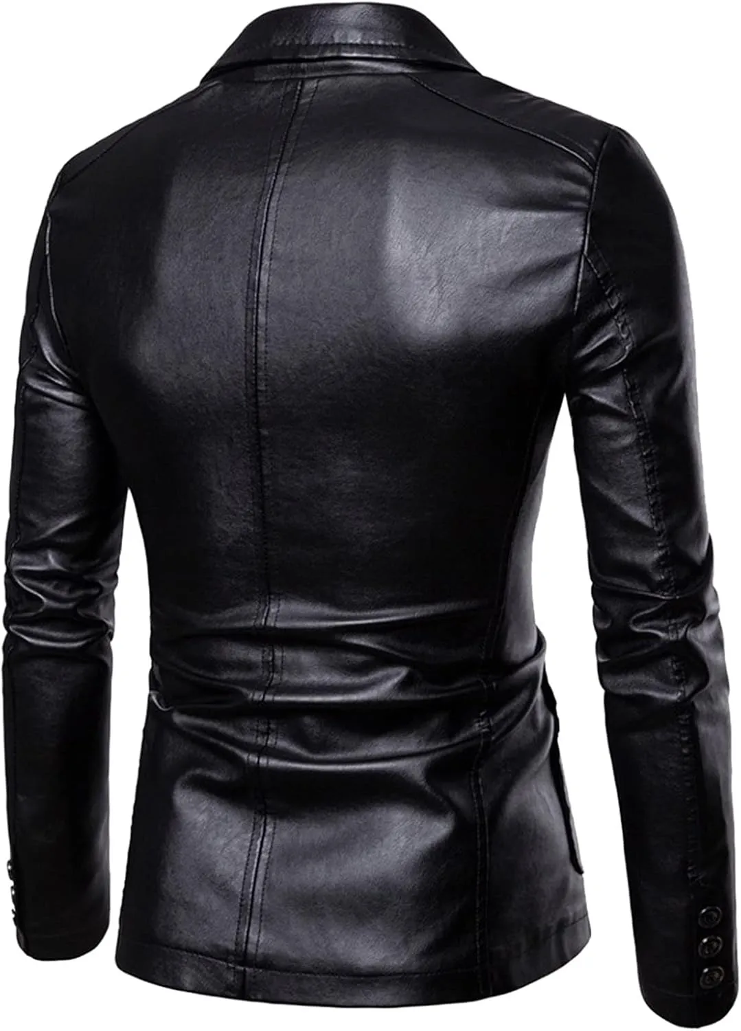 LCMTWX Mens Blazers Mens Casual Autumn and Winter Trend Suit Collar Single Two Buttons Slim Fit Round Hem Wedding Dress