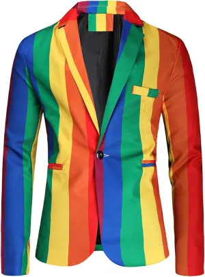 LCMTWX Mens Blazers Men's Fashion Casual Buckle Printed Single-breasted Jacket Coat Fashion Soft Work formal Sleep Suit
