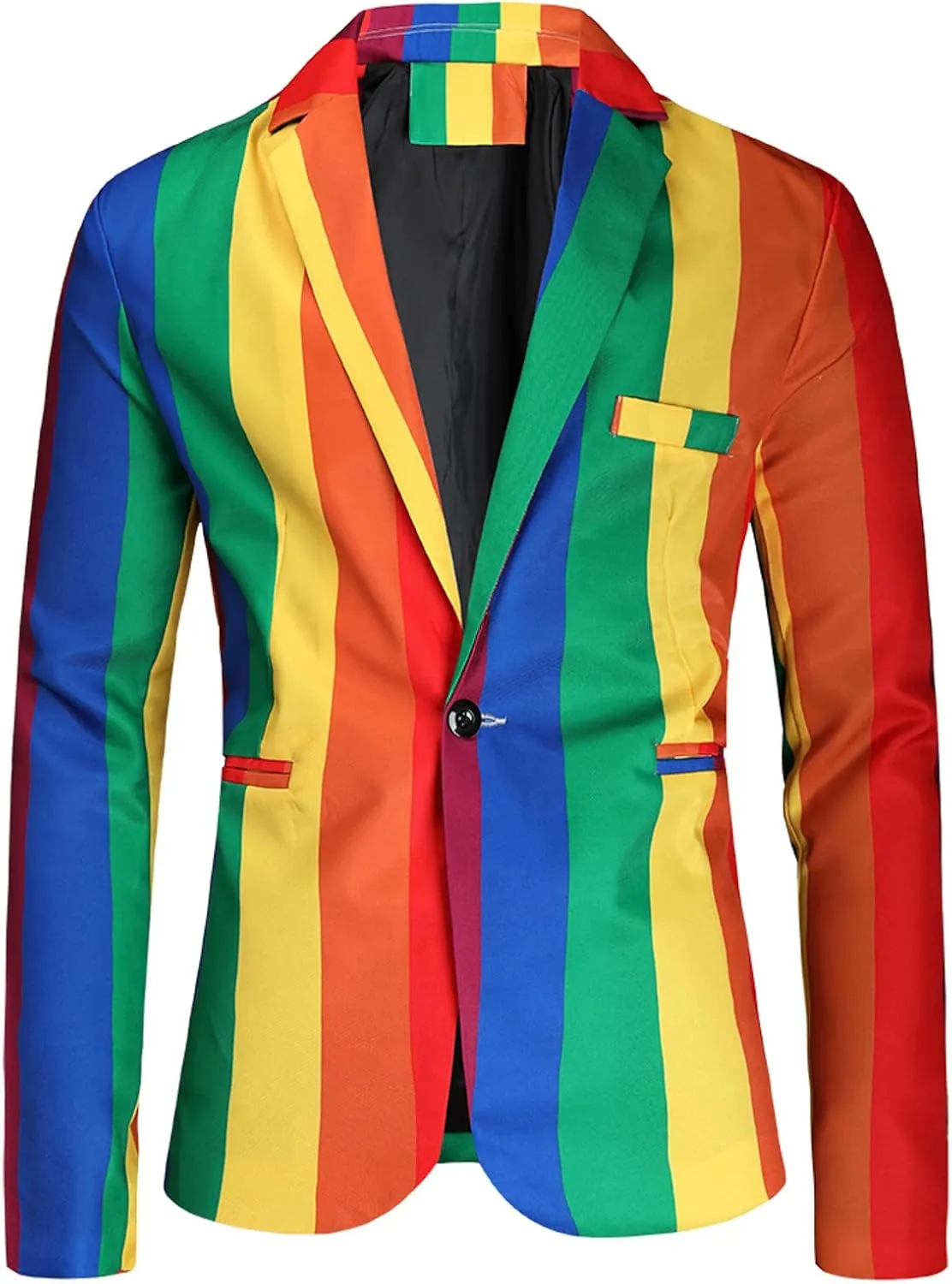 LCMTWX Mens Blazers Men's Fashion Casual Buckle Printed Single-breasted Jacket Coat Fashion Soft Work formal Sleep Suit
