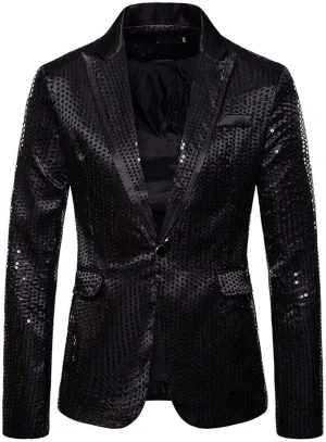 LCMTWX Mens Blazers Men's Fashion Casual Buckle Printed Single-breasted Jacket Coat Fashion Soft Work formal Sleep Suit