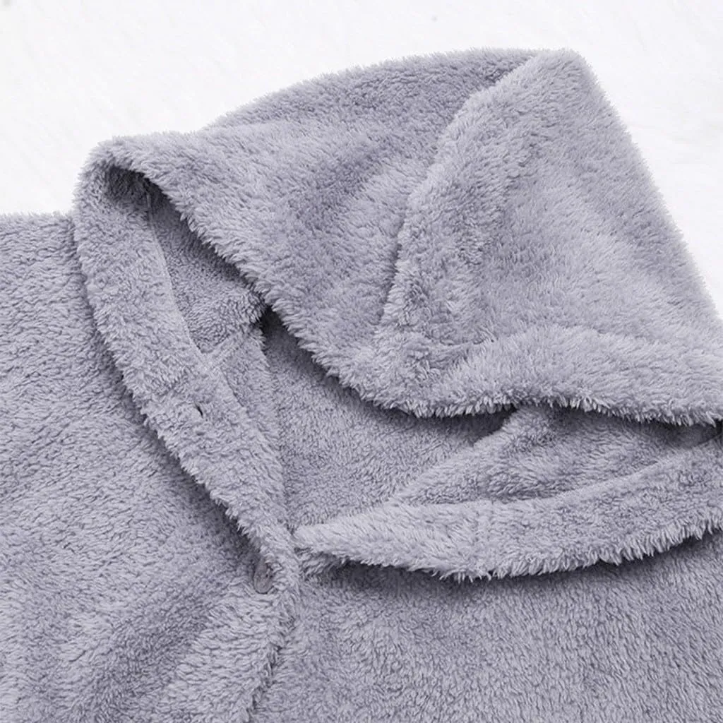 LCMTWX Winter Coats Coats Warm Plush Hooded Jackets Up Button Cardigan Trendy Plaid Fuzzy Outerwear Womens Fall Jackets