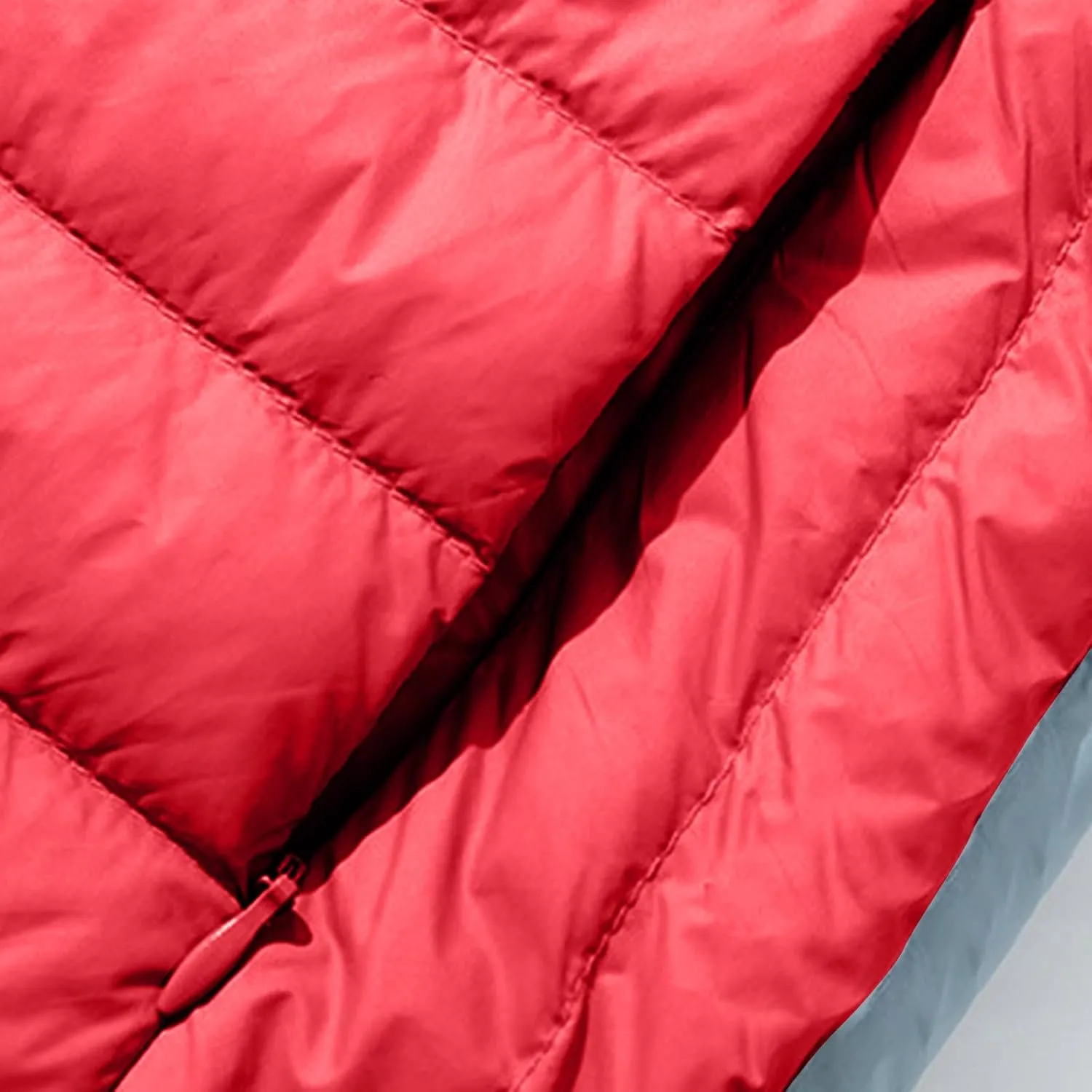 Lightweight Jackets for Women with Hood Winter Long Sleeve Zip Down Coat Solid Color Warm Casual Puffer Jacket
