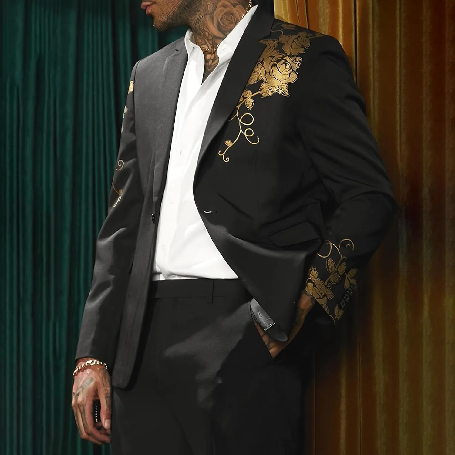 Lightweight Stretch Sports Coats Anti-stain Blazer Mens Suit Slim Fit One Button Solid Tuxedo Acket Business Suits