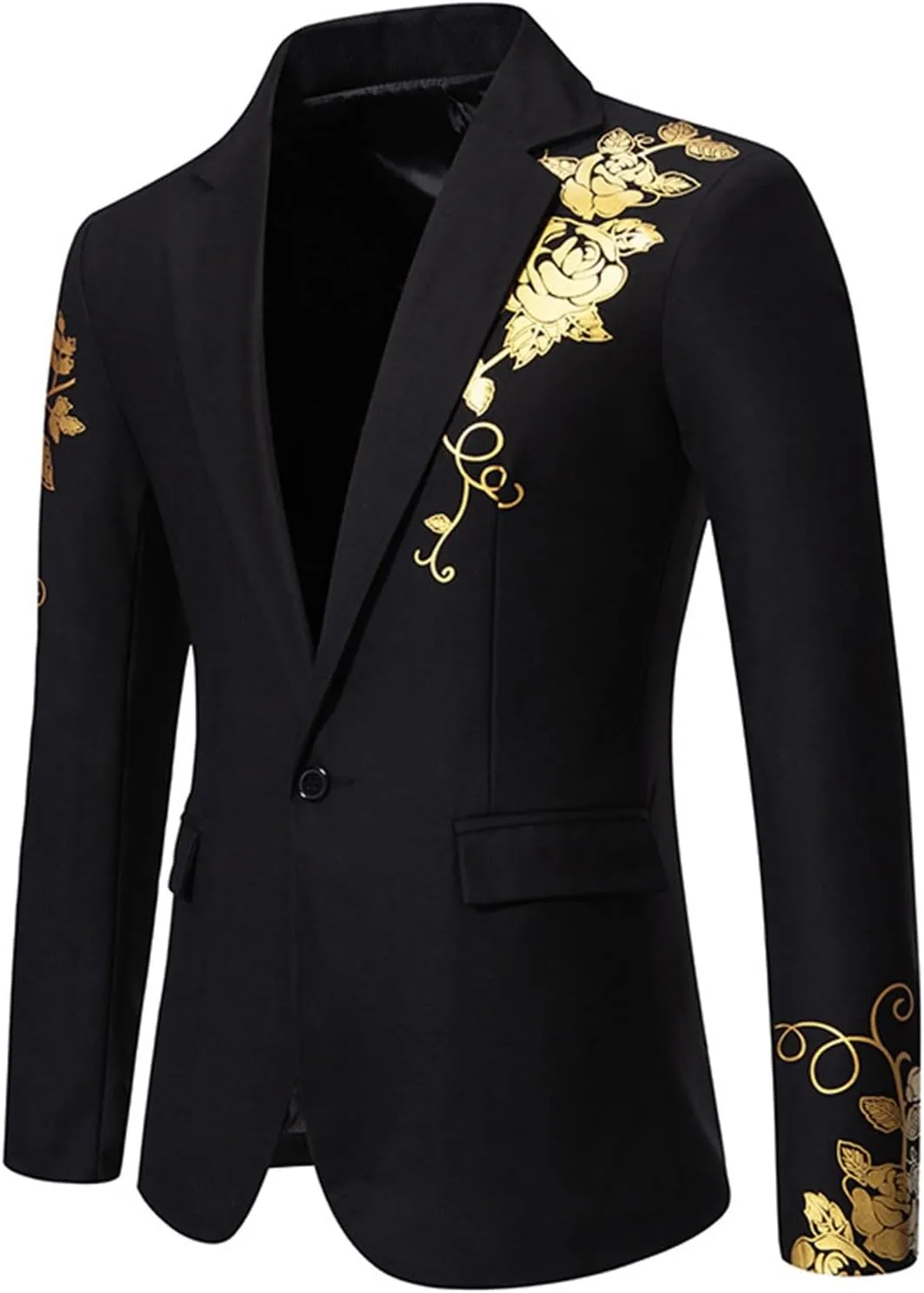 Lightweight Stretch Sports Coats Anti-stain Blazer Mens Suit Slim Fit One Button Solid Tuxedo Acket Business Suits