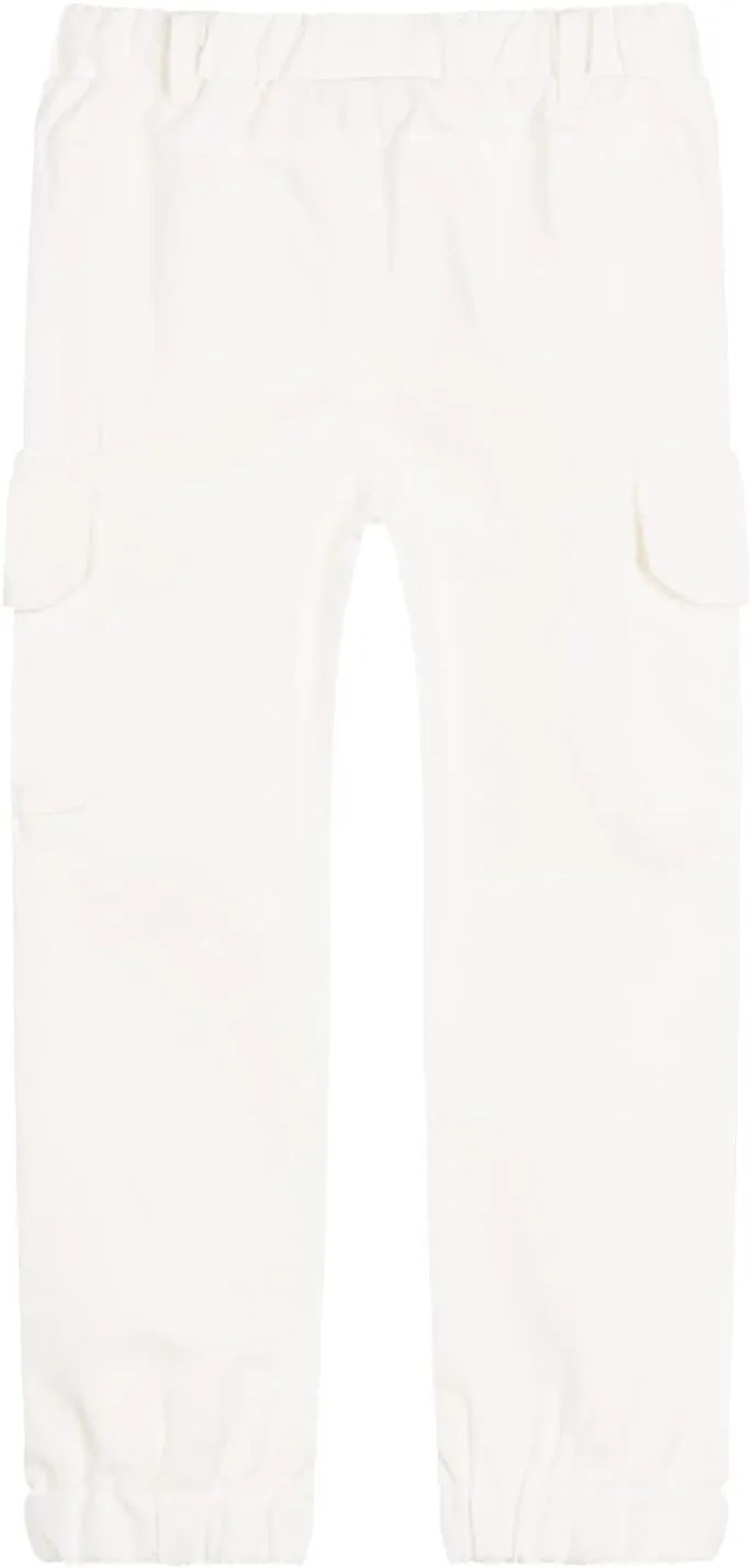 LittleSpring Boys Pull-On Cargo Pants Elastic Waist with Hoop