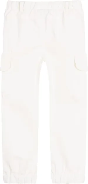 LittleSpring Boys Pull-On Cargo Pants Elastic Waist with Hoop