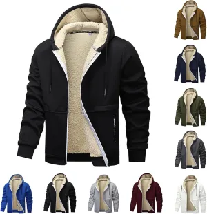 Men Winter Jacket Vintage Long Sleeve Coats: Trendy Print Jackets Classic Sweatshirt Sweaters Hoodie