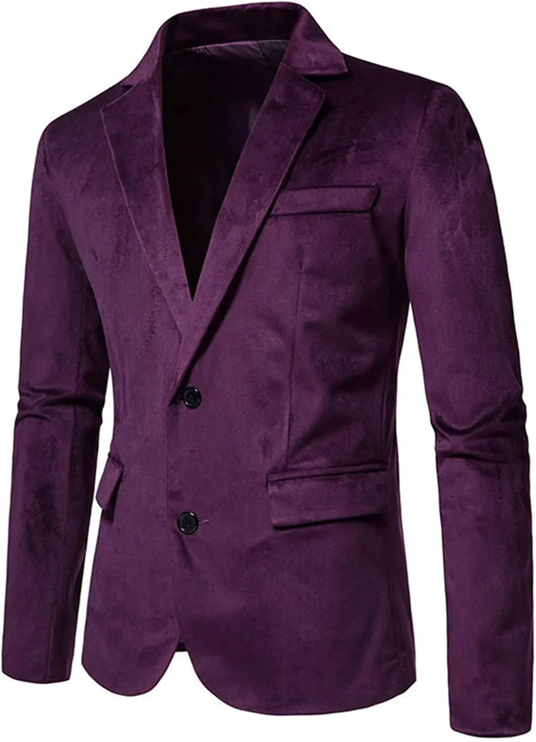 Mens Business Work Blazer Jacket Slim Fit Button Suit Coat Outwear Casual
