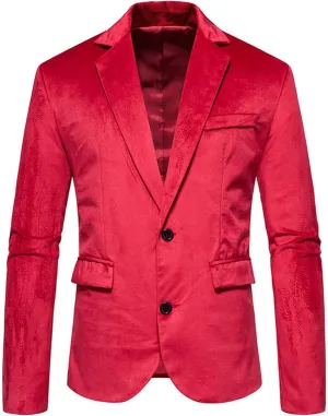 Mens Business Work Blazer Jacket Slim Fit Button Suit Coat Outwear Casual